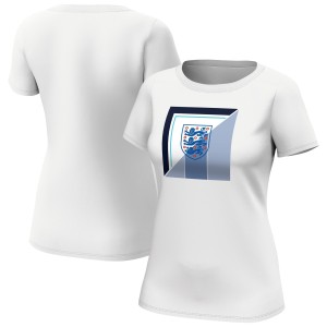 England 90s Kit Split Graphic T-Shirt - White - Womens