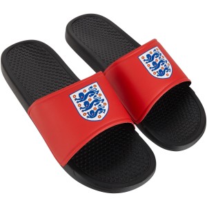 England Crest Sliders - Black - Mens