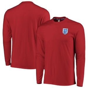 England Small Crest Long Sleeve T-Shirt - Red - Mens
