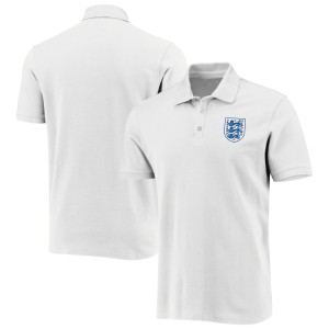 England Small Crest Polo - White - Mens